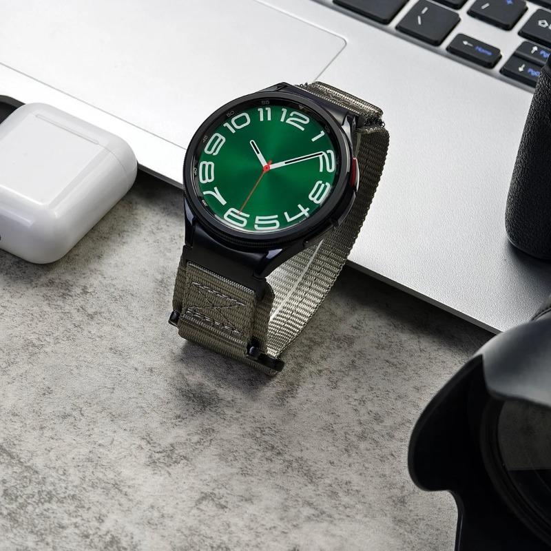 Pulseira de Nylon Sem Frestas para Samsung Galaxy Watch 6 Classic 43mm 47mm 7 6 5 4 40mm 44mm Bracelete Esportivo para Pulseira Galaxy Watch 5Pro 45mm