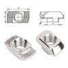 100pcs European Standard T Nut 45T M8 Threaded T Sliding Nut for Aluminum Profile