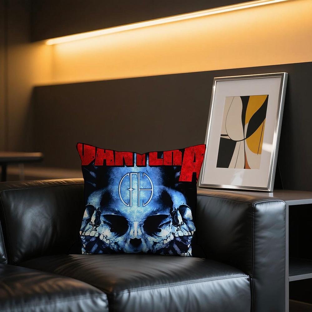 P-PanterA Rock Band cushion cover Comfortable and soft bedding skin friendly leisure sofa car office pillowcase