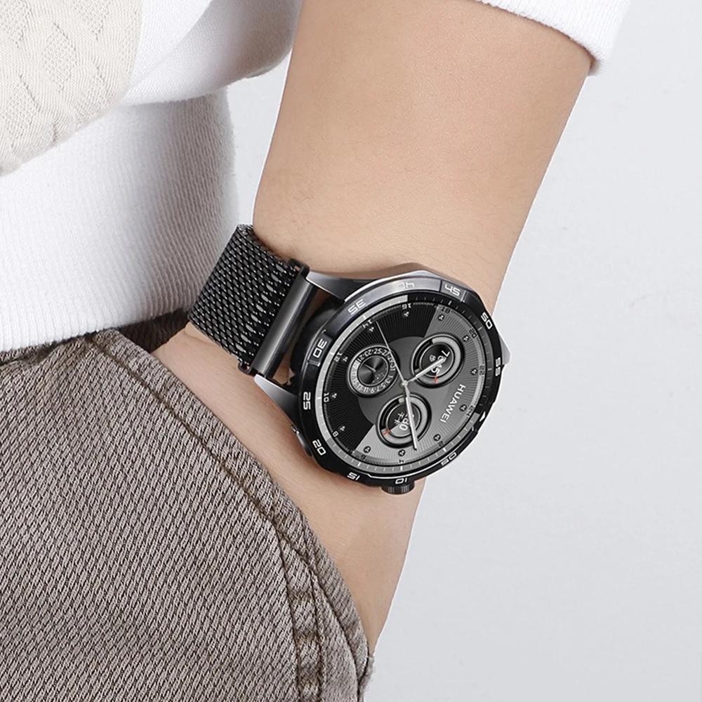 20mm nerezový řemínek pro Amazfit Active 2 Samsung Galaxy Watch 7 6 5 Milánský smyčkový řemínek pro Huawei Watch 4 Pro GT 5 4 46mm