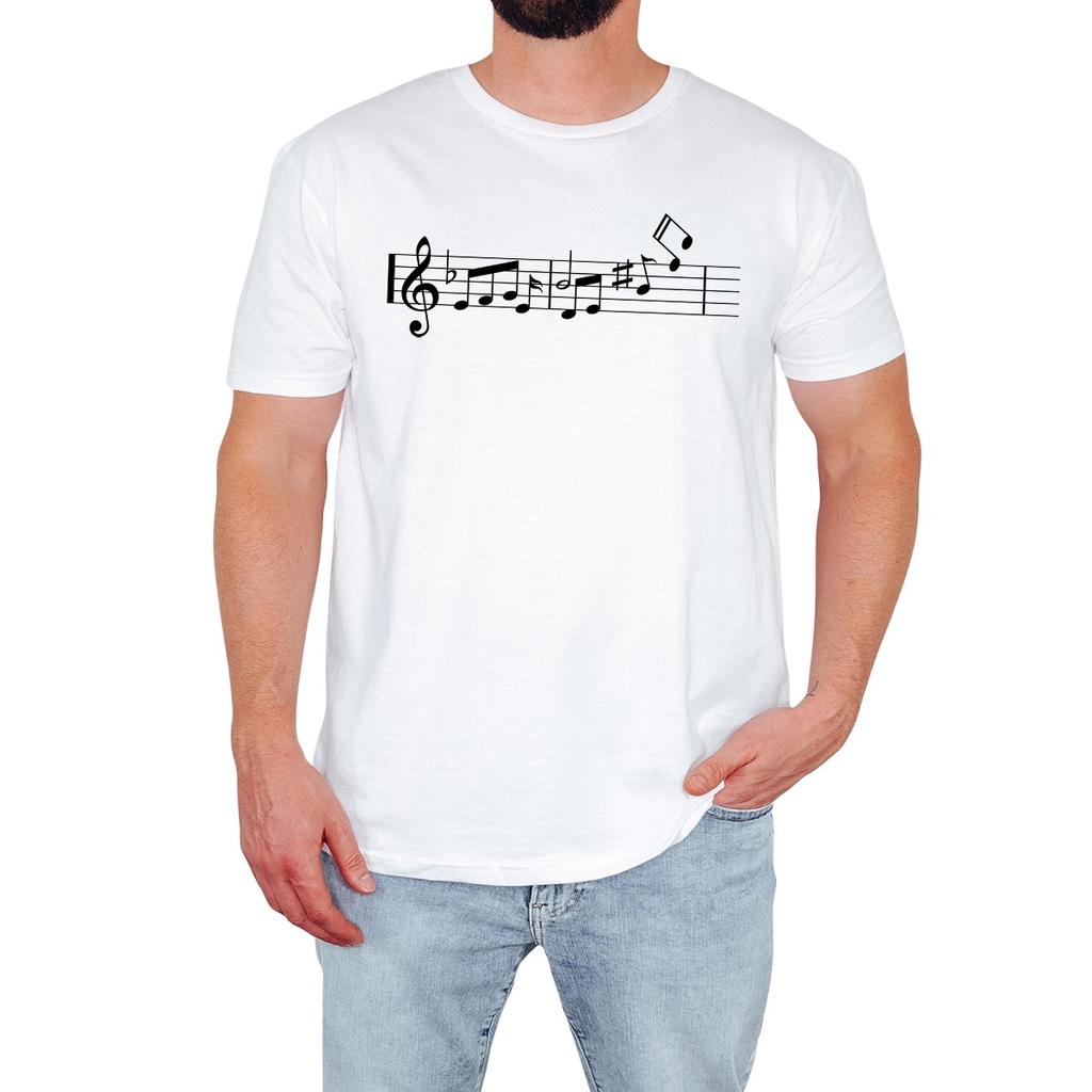 Musical Notes Mens T-Shirt Retro Music Lover Novelty Vintage Funny Gift