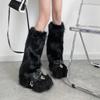 Y2k Imitation Fur Leg Warmers JK Winter Leg Covers Casual Long Stockings  Girls