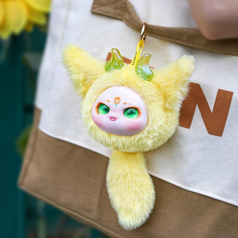 Maytree Lucky Spritrs  Series Exquisite Toy Ornaments Cute Big Tail Doll Backpack Pendant  Surprise Fun Gift