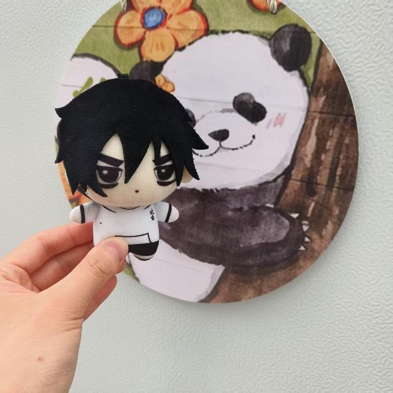 10cm Niedliche Schere Sieben Mei Hua Dreizehn Chibi Blauer Phönix Bedruckte Baumwoll-Plüschpuppe Mini-Schlüsselanhänger Anhänger Geschenk