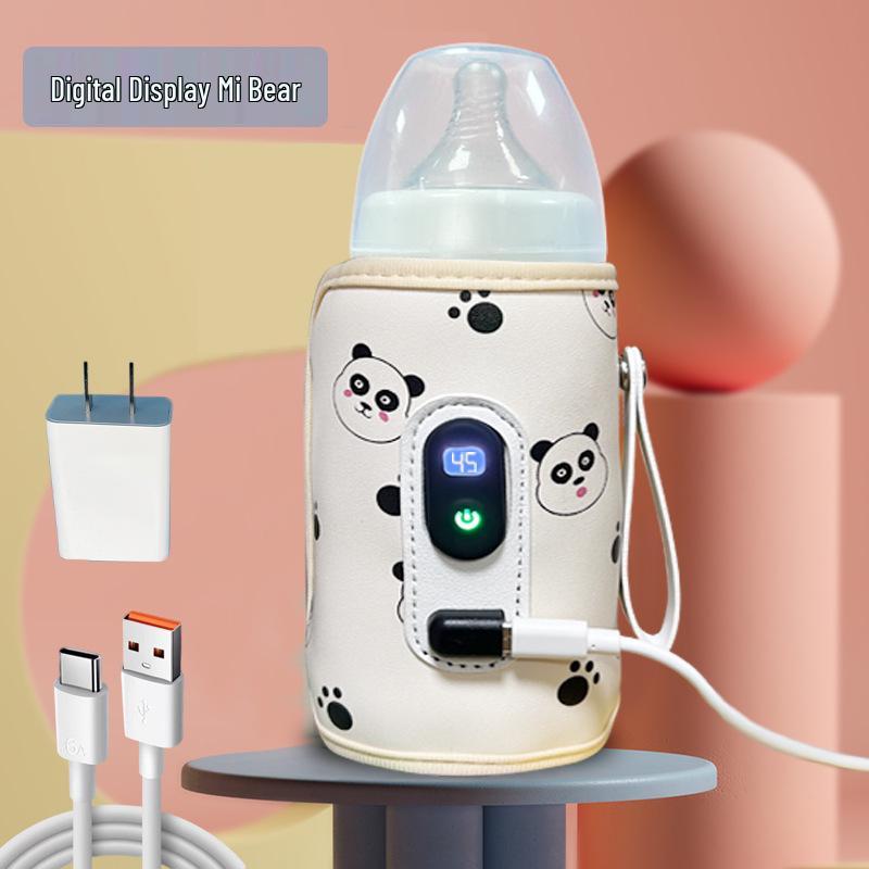 

USB Портативний Ізольований Чохол для Дитячої Пляшечки - Універсальний Підігрівач Молока з Постійною Температурою для Домашнього та Вуличного Використання Bilingual [Drawstring Bag Packaging]