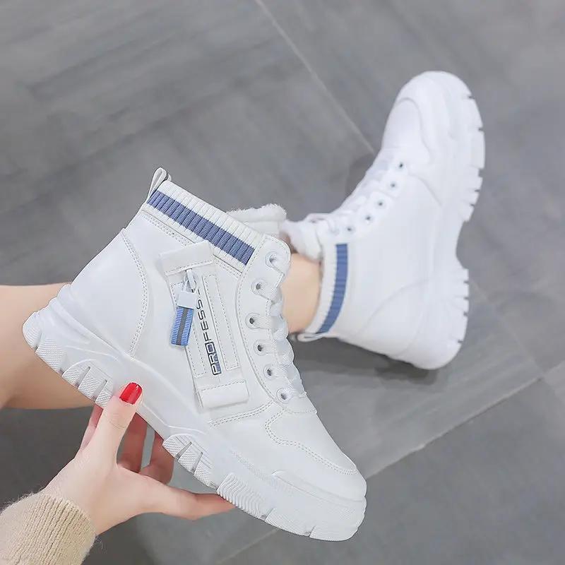 Fashion With Laces Booties Shoes for Woman Elegant Medium Heels Lace-up Women's Ankle Snow Boots Hot Comfortable Spring 2024 Trend Pu 39