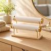 Versatile Freestanding Jewelry Display Rack with Wooden Base Sturdy Bangle
