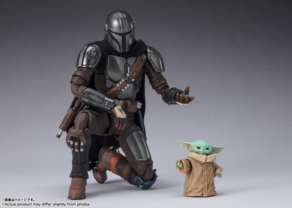TAMASHII NATIONS Star Wars Mandalorian Grogu 150mm malovaná pohyblivá figurka SHFiguarts & (STAR WARS Mandalorian) Cca. ABS a PVC a tkaniny