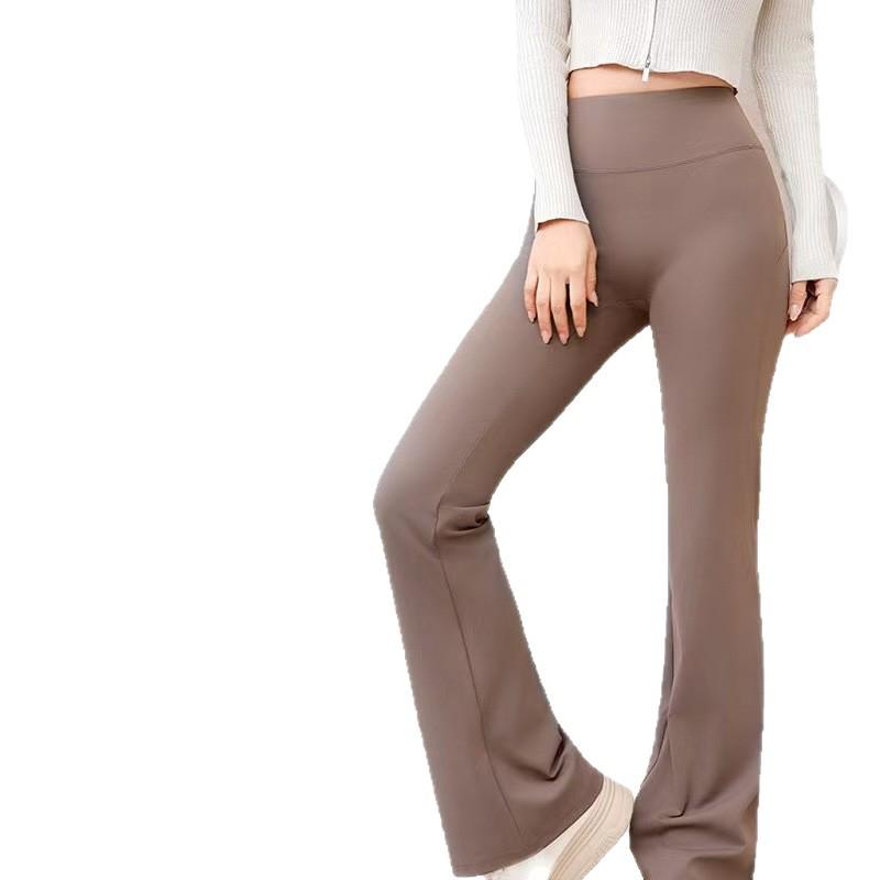 High Elasticity Tummy Control Yoga Pants - Waist-Cinching, Slimming, Butt-Lifting, Micro-Flare Design, Ideal for Casual Spring and Autumn Fitness.
