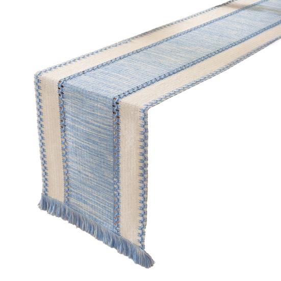 Boho Table Runner Color Block Table Runner with Tassels Farmhouse Table Runner for Kitchen Dining Table Dresser Home Decor