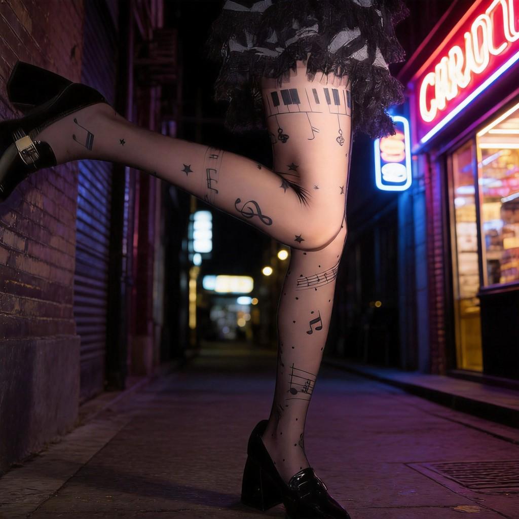 Nylon Tights For Women With Shaping And Breathability For Nightclub And Urban Fashion