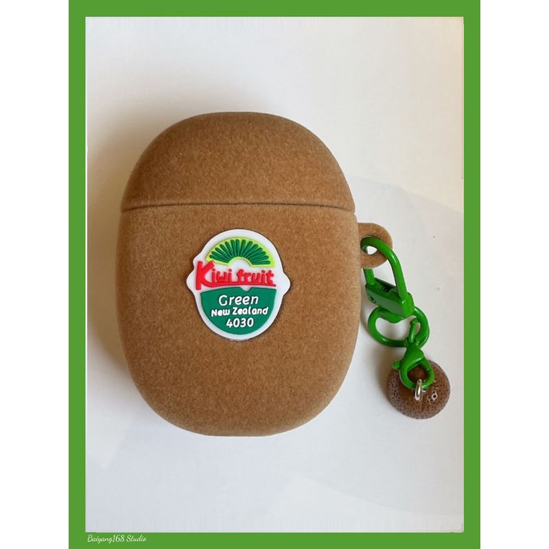 

Case Airpods4 Wireless Bluetooth Headset Case Three Or Four Generations Airpodpro2 Second Generation IPod Headset Case Airpods3 Protective Case Apple AirPods 4 Flocking kiwi fruit (with pendant)