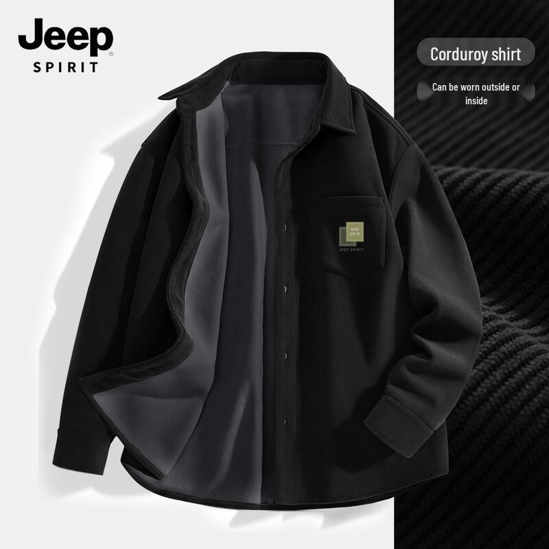 JEEP SPIRIT Men s Corduroy Fleece-Lined Shirt 2XL