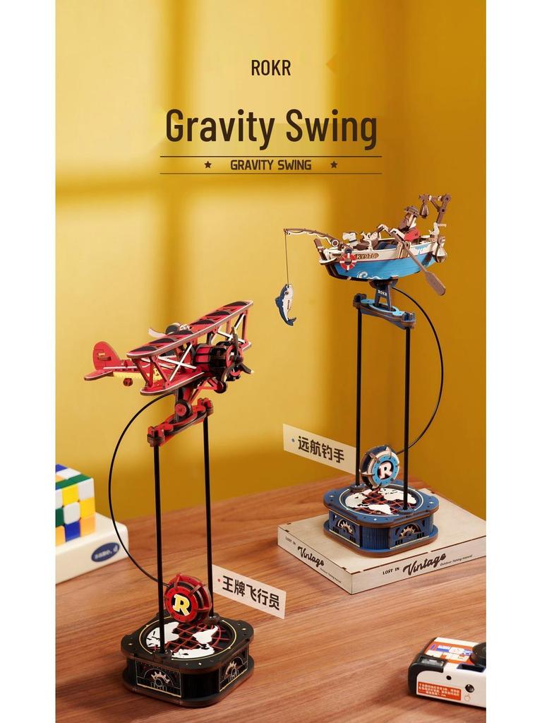 Ruoke Seahorse Sailing 3D Wooden Jigsaw Model - Creative Ornament