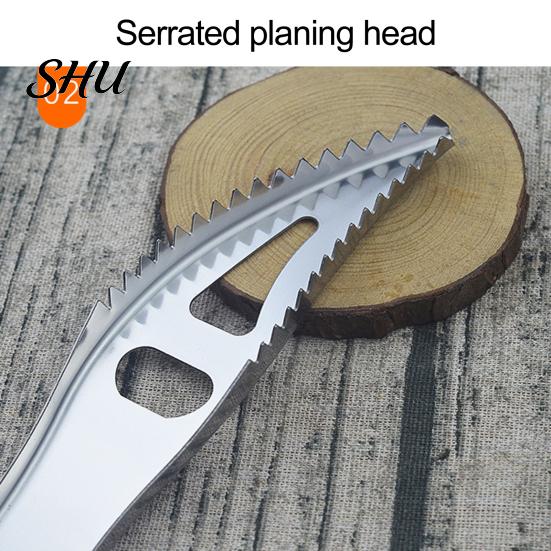 Fish Scale Scraper Double Row Sawtooth Sharp Convenient Perfect Fitting Comfortable Handle Kitchen Remove Scales Silver Color Stainless Steel Remover