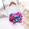 New Hot Sale Stitch T Shirts 3D Printing Graphic T-shirt Disney Casual Short Sleeve Stitch Tops Boys Girls Casual Clothes