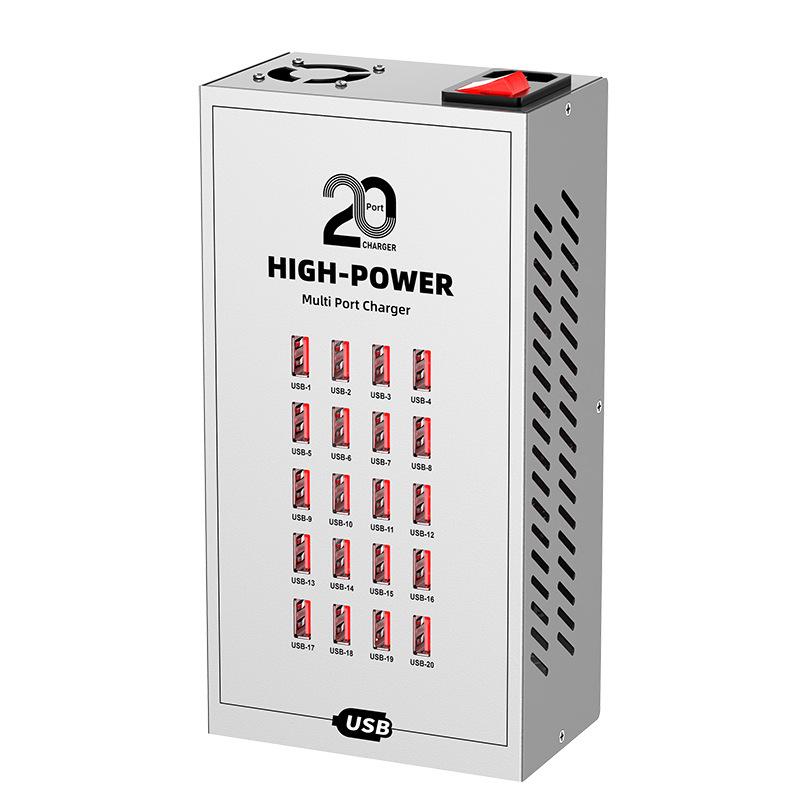 High-Power Smart USB Charger: Fast Charging Multi-Port Power Strip 5V2.4A EU Plug
