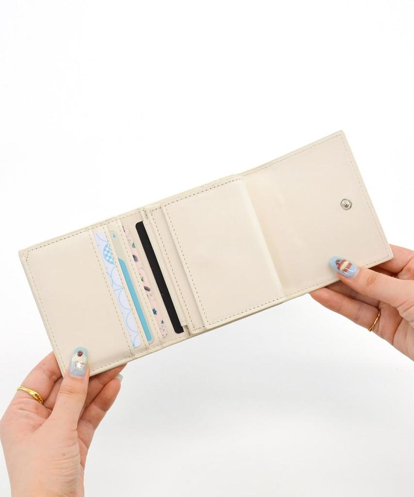 Altro Rose Silver Tri-fold Wallet for Women, Compact, Mini, Small Wallet, Popular Brand, Cute, Thin, Compact, Folding Wallet, Easy to Use, Large