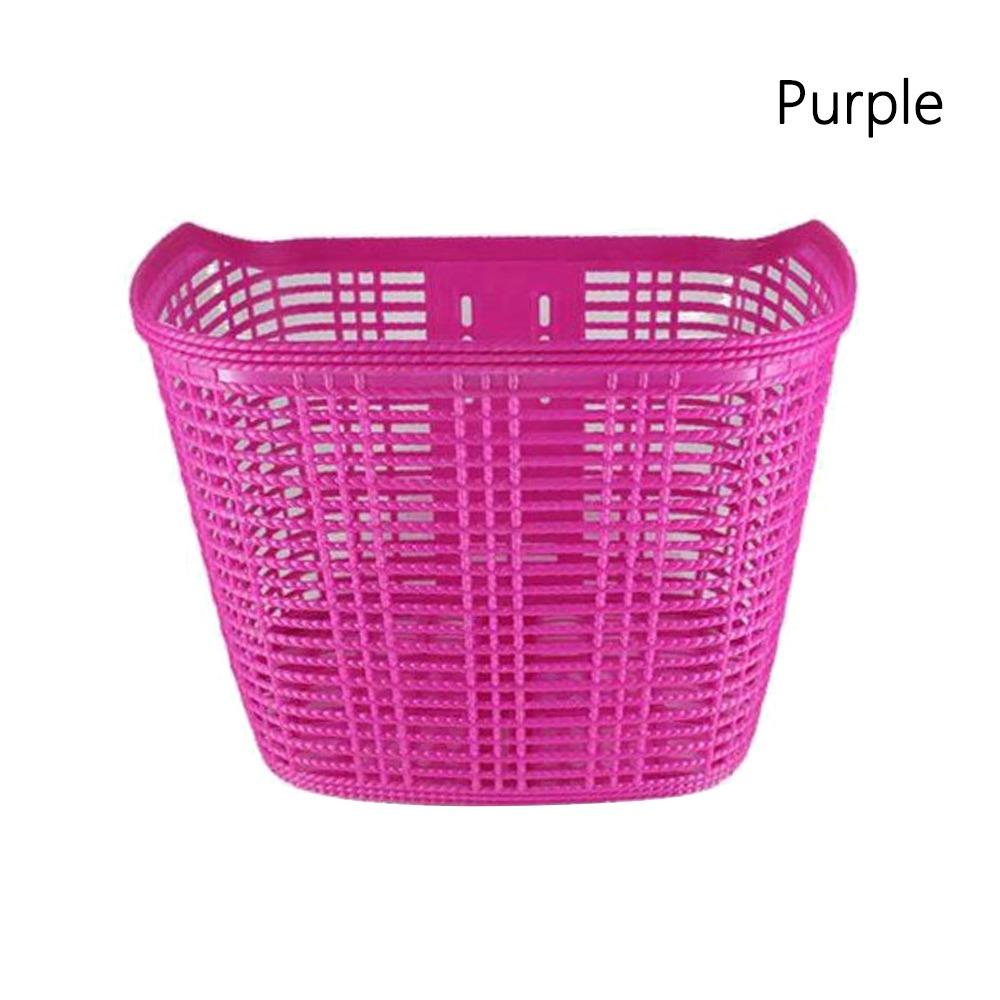 Plastic&Iron Children Kids Bicycle Basket Multicolors Bicycle Pannier Basket  Bike Accessories