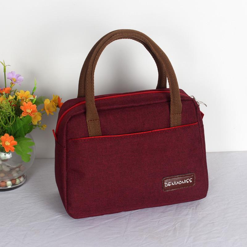 Portable Lunch Bag New Thermal Insulated Lunch Box Tote Cooler Handbag Bento Pouch Dinner Container School Food Bag