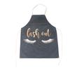 1Pc Bronzing Eyelash Pattern Apron Eyelash Extension Tools Cotton Grafted False Eyelash Apron Cleaning Kitchen Apron Bib