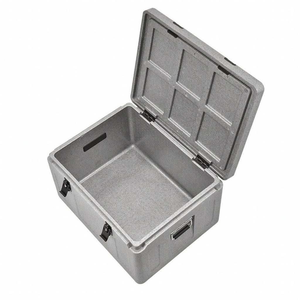 Large Capacity Insulated Food Box Portable with Hinged Lid