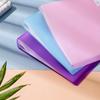 A4 Candy Color Multi-Layer Ring Binder - Waterproof Transparent Plastic Storage Book for Student Test Papers