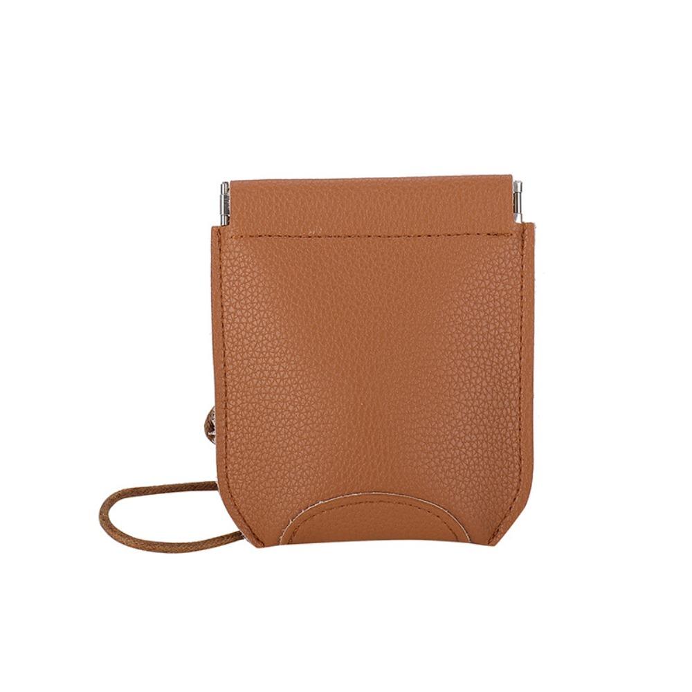 PU Leather Shoulder Bag Solid Color Coin Purse New Crossbody Bag