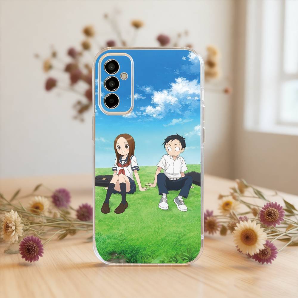 

Karakai Jouzu no Takagi-san Phone Case For SamsungA10,12,20,21S,30,31,40,50,51,52,70,71 Transparent Cover Samsung a10