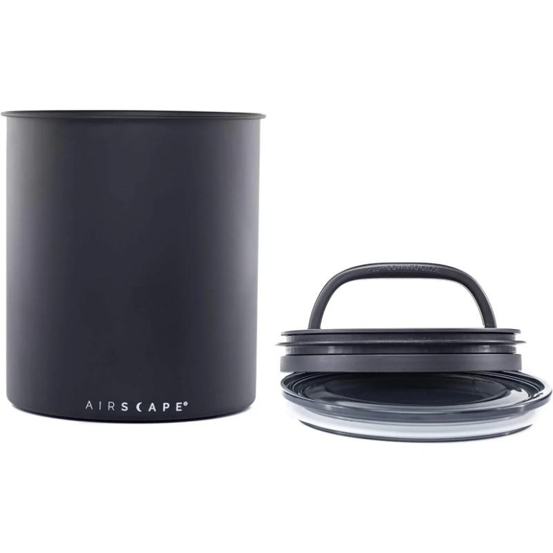 Coffee Storage Canister - Large Food Container Patented Airtight Lid 2-Way Valve Preserve Freshness Holds 2.2 lb
