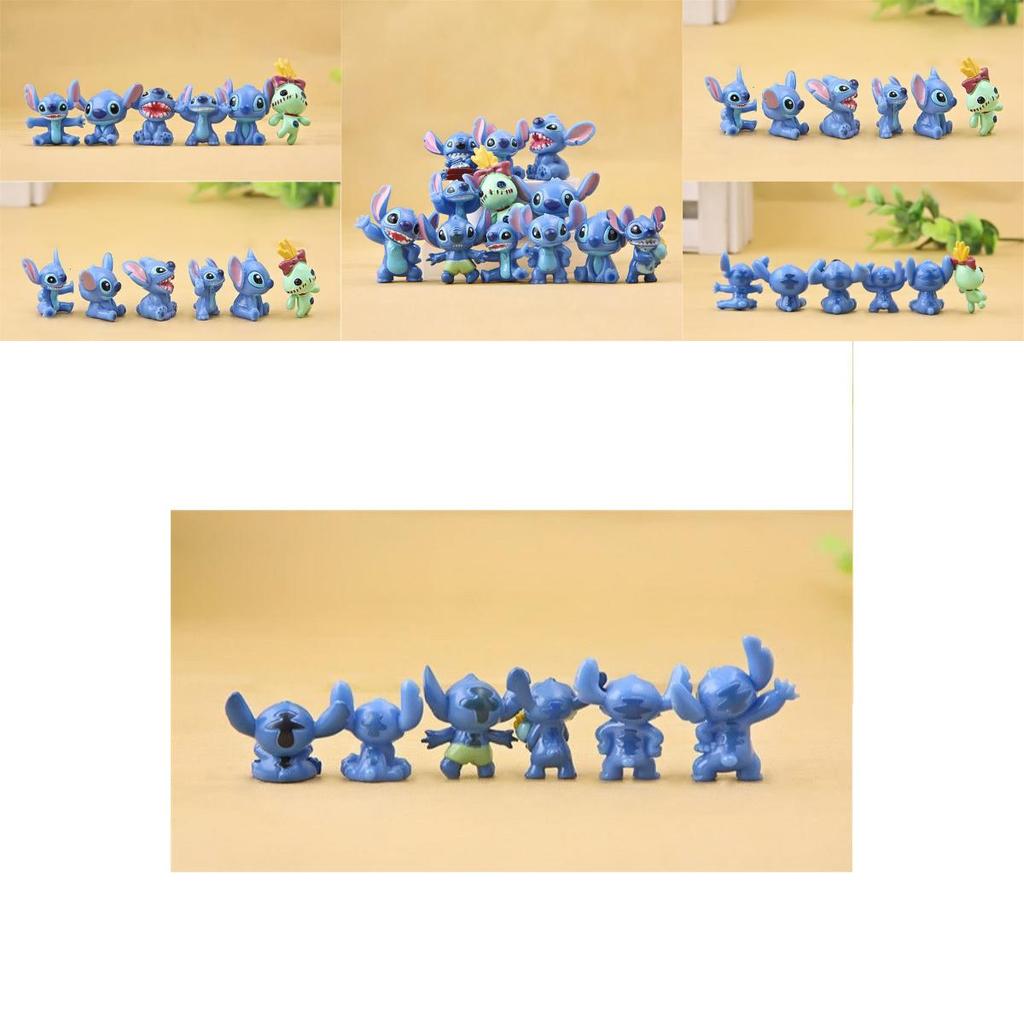 Disney Lilo Stitch 12 Pcs Action Figures Collection Set Adorable Ornament For Kids And Fans Of The Cartoon!