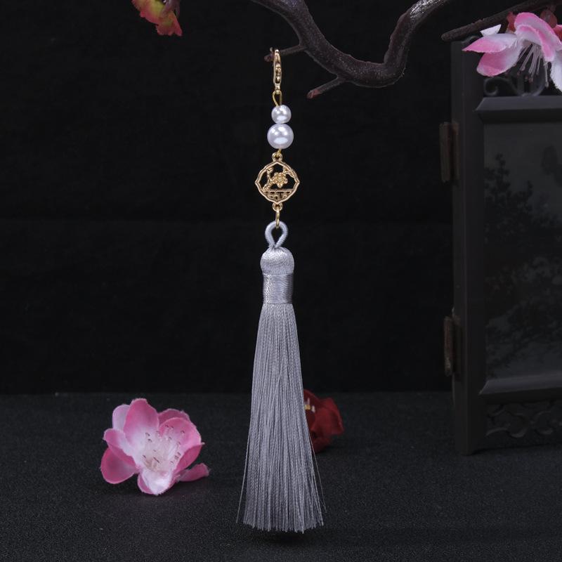 Traditional Plum Blossom Pearl Tassel Ornament for Clothing, Lanterns, Sachets, and Car Decor