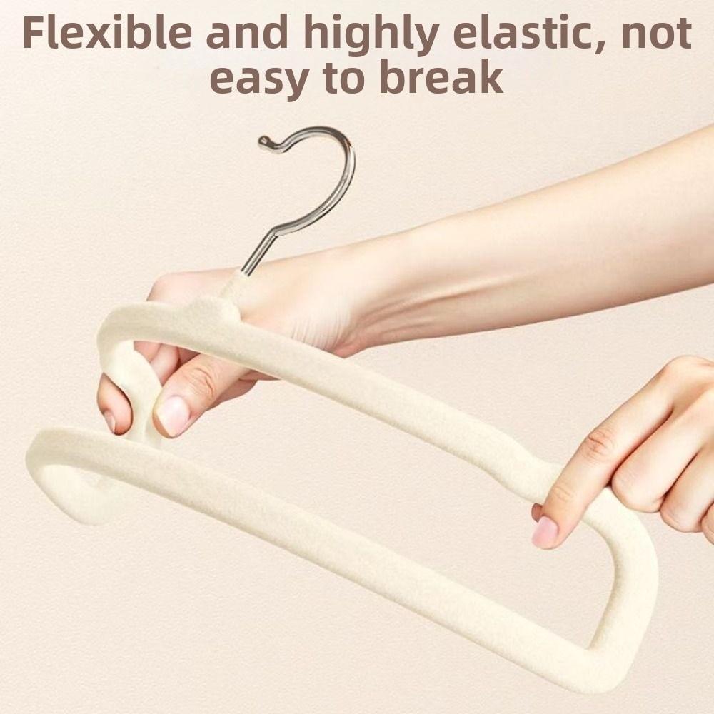 5/10Pcs New Non Slip Velvet Hangers Space Saving Thin Felt Pants Hangers 360°Swivel Hook Clothes Hanger for Towels,Tank Top,Coat