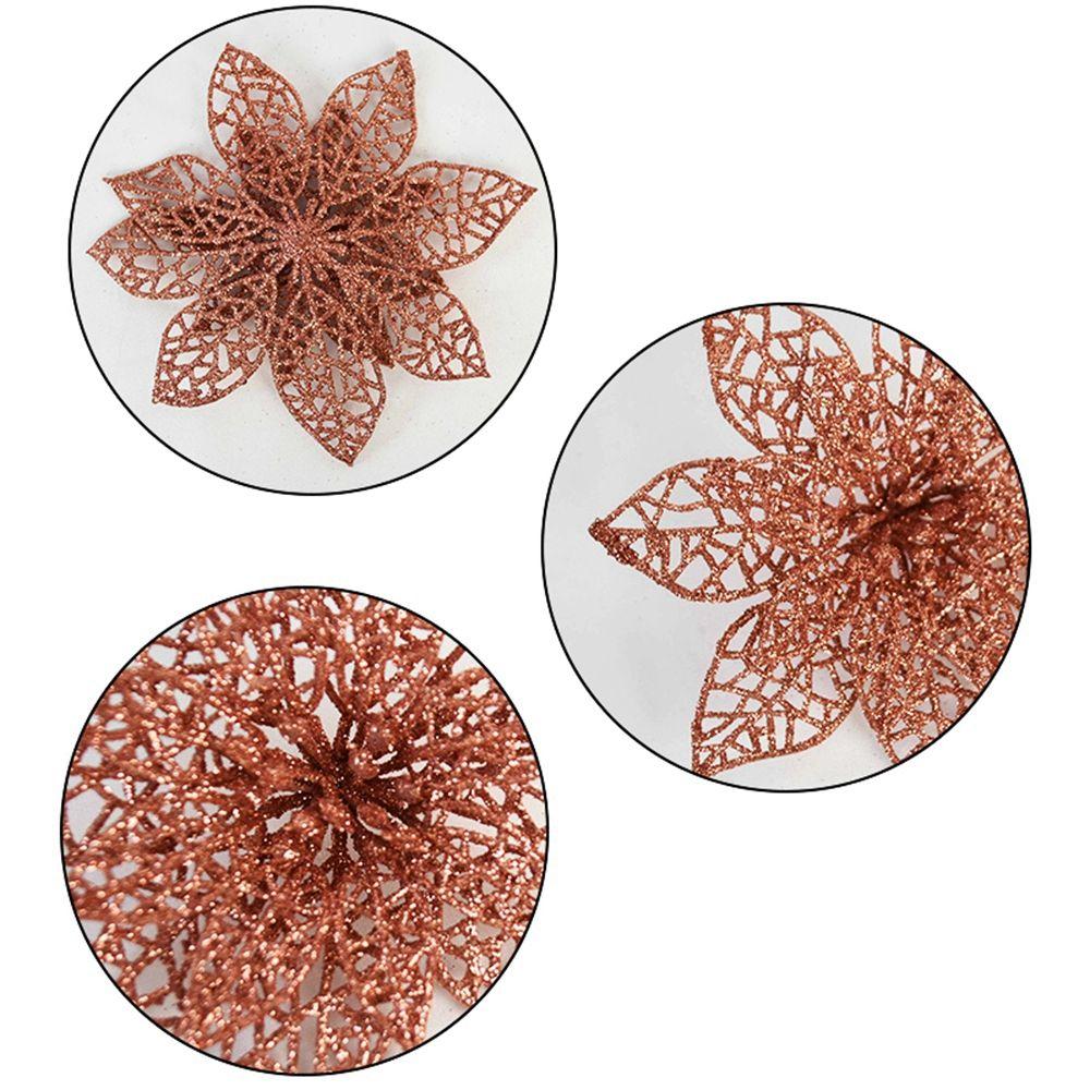Supplies Party Poinsettia Christmas Decoration Christmas Flowers Xmas Supplies Xmas Tree Ornaments