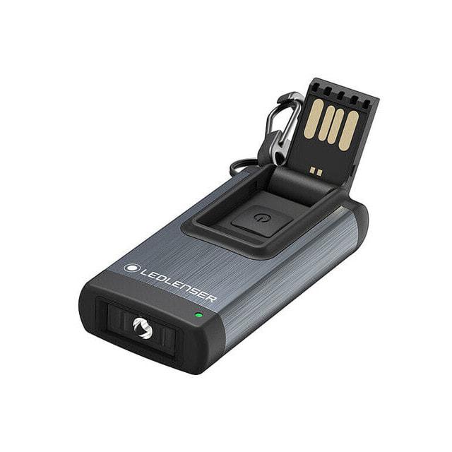 

LED Lenser K4R.2 wiederaufladbare Mini Taschenlampe grau schwarz