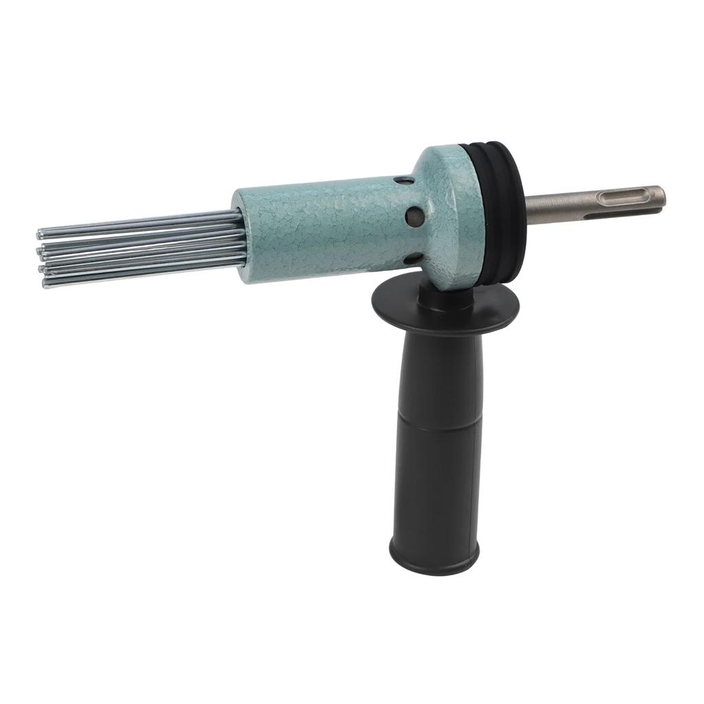 SDS Shank Electric Hammer Needle Scaler Adapter for Rust Removal Concrete Drilling and Cleaning with 18 Needle Design