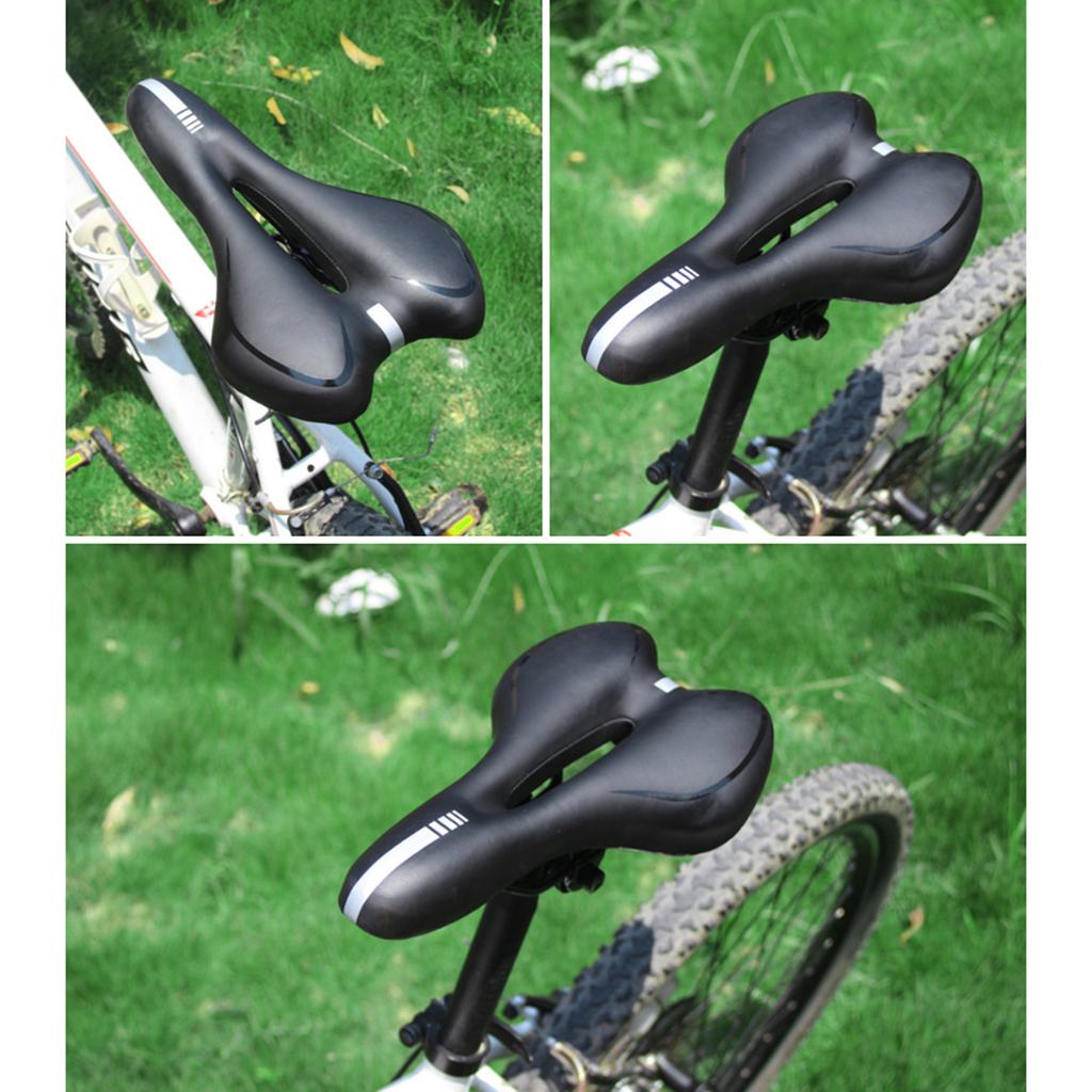 Nonslip Breathable Bike Saddles Seats Pad Replacement Soft Bike Seats Cushions Silicone Bicycles Saddles Easy to Install