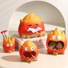 Cartoon Fire Desktop Decor Ceramics Tissue Box Home Living Room Porch Key Holder Snack Tray Pen Storage Organizer Table Ornament
