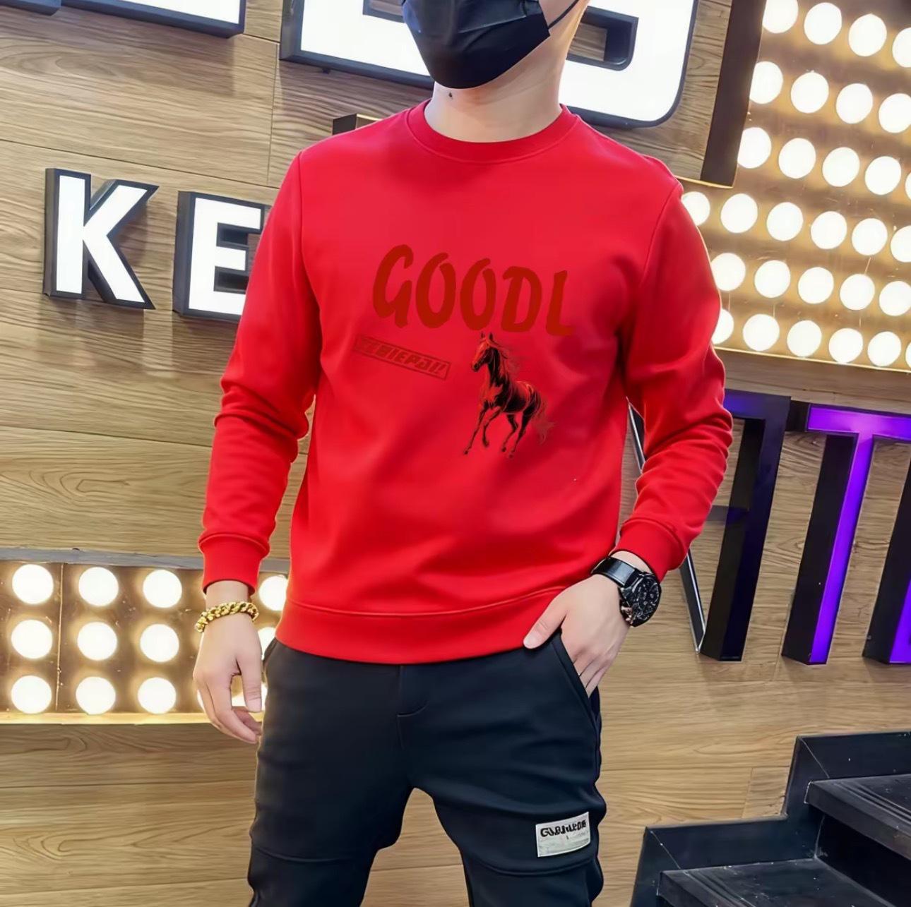 2026 Autumn/Winter Unisex Heavyweight Letter Print Hoodie - American Trendy Brand, Versatile Round Neck Top 4XL