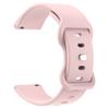 Universal 18mm Solid Color Silicone Strap Butterfly Shape Buckle Smartwatch Band