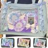 Ita Bag Anime Anstecknadelhalter Set Bunte Dekoration Kawaii Pin Anstecknadel Organizer Handgefertigte Spitze Rückwand Anstecknadel Display Board