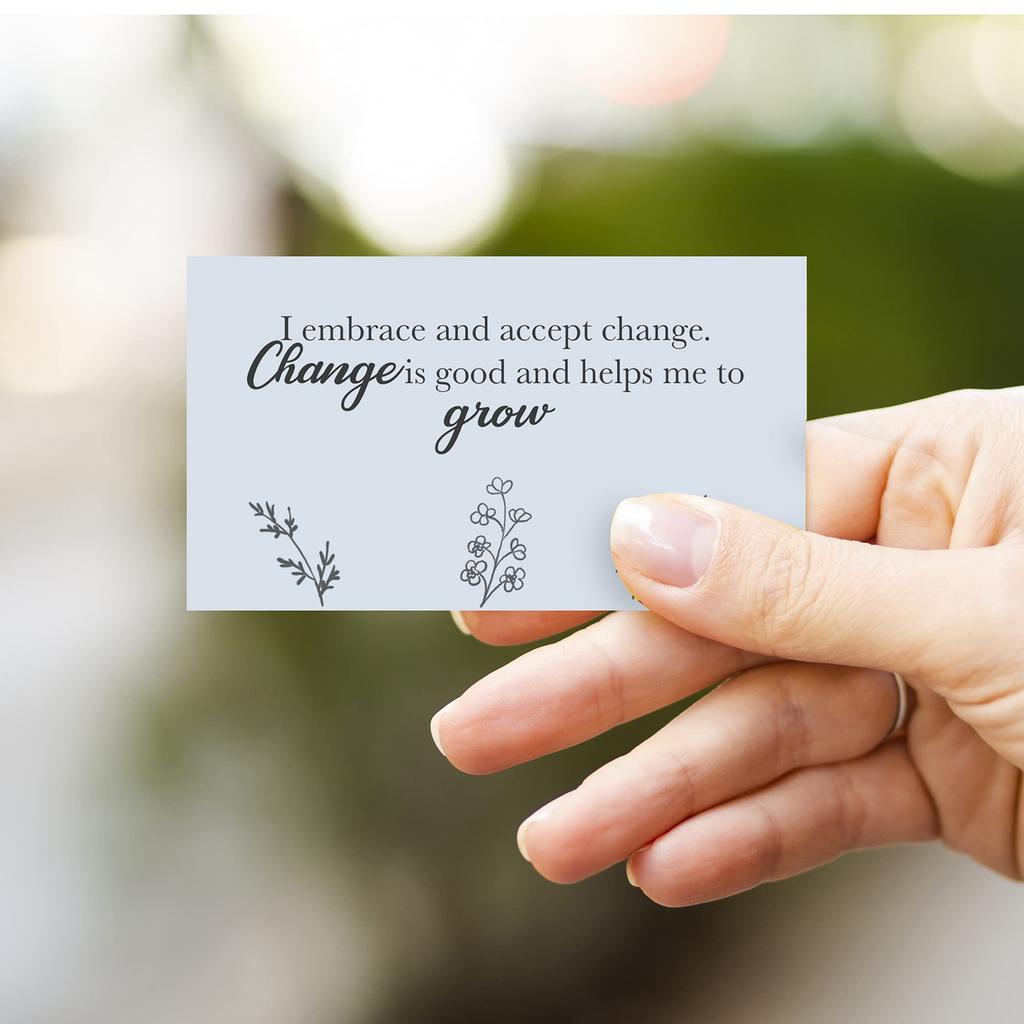 BRYTEFY 100 Affirmation Cards for Women Thought Provoking Questions Unique Affirmation Cards Stress Relief Meditation Self Care Gift for Women and Men