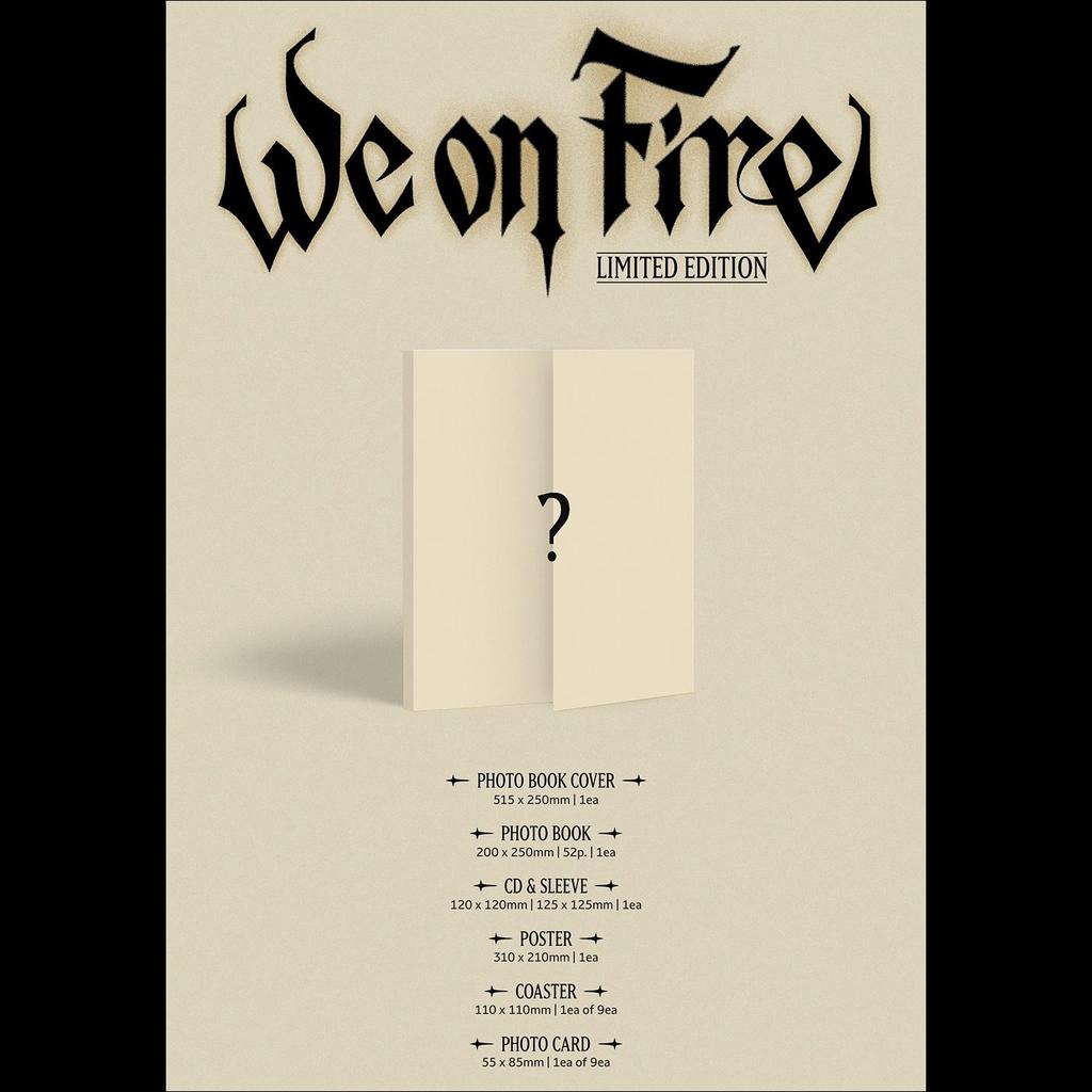 [Vorbestellung] &TEAM [We on Fire] LIMITIERTE EDITION / 3. EP-Album + Kostenloses Geschenk