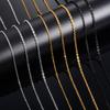 Stainless Steel Rolo Necklace for Women Men Link Cable O Chain Choker On the Neck Collar DIY Her Gift Jewelry Accessories