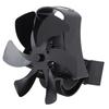 6 Blade Magnet Wall Mount Heat Powered Stove Fan Pipe Fireplace Fan Magnetic Installation for Wood