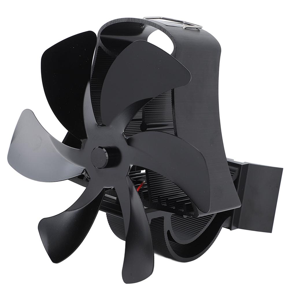 6 Blade Magnet Wall Mount Heat Powered Stove Fan Pipe Fireplace Fan Magnetic Installation for Wood