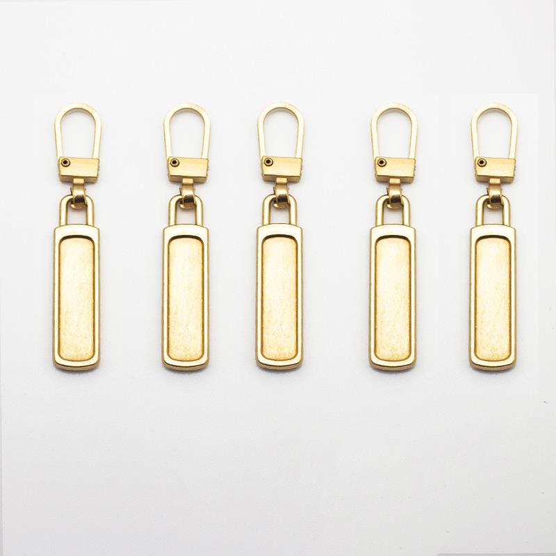 5pcs Detachable Metal Zipper Pullers for Zipper Sliders Head Zippers Repair Zipper Pull Tab DIY Sewing Replacement Bags Jacket