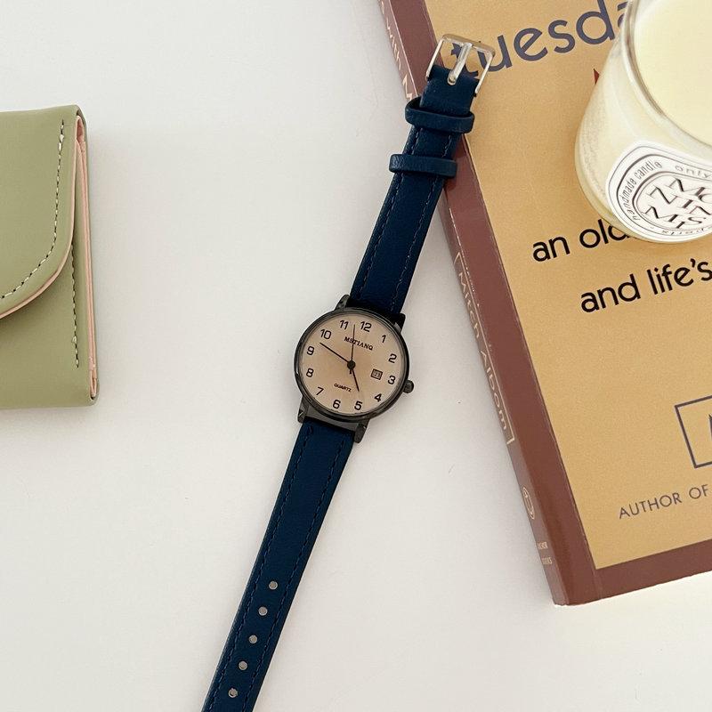 Watch Female Student Junior High School High Value Simple Temperament Female Retro Style Test Female Junior High School Student Quartz Watch
