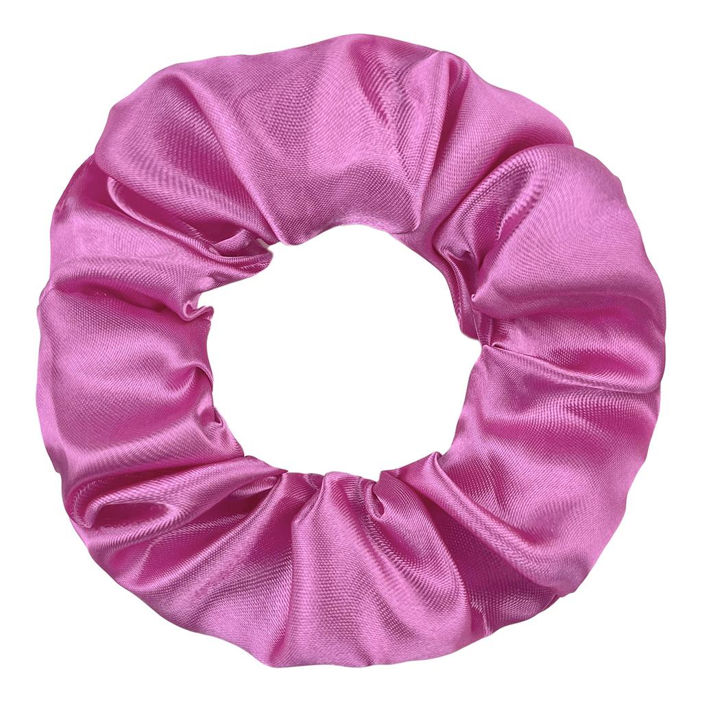 Seidensatin Scrunchies Damen Einfarbig Haargummi Elegant Pferdeschwanzhalter Gummiband Elastisches Haarband Haaraccessoires