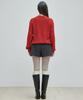 PLAC WOMEN Cable Basic Round Neck Knit Red